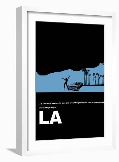 Los Angeles Poster-NaxArt-Framed Art Print