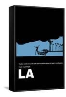 Los Angeles Poster-NaxArt-Framed Stretched Canvas