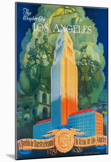 Los Angeles Promotional Poster - Los Angeles, Ca-null-Mounted Poster