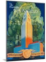 Los Angeles Promotional Poster - Los Angeles, CA-Lantern Press-Mounted Art Print