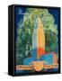 Los Angeles Promotional Poster - Los Angeles, CA-Lantern Press-Framed Stretched Canvas