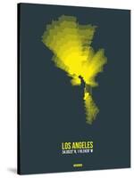 Los Angeles Radiant Map 1-NaxArt-Stretched Canvas