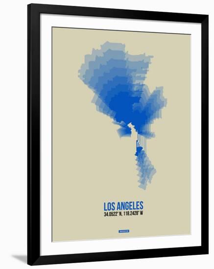 Los Angeles Radiant Map 2-NaxArt-Framed Art Print