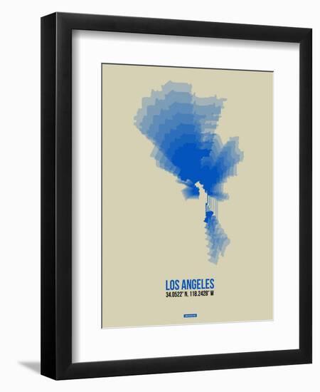 Los Angeles Radiant Map 2-NaxArt-Framed Art Print