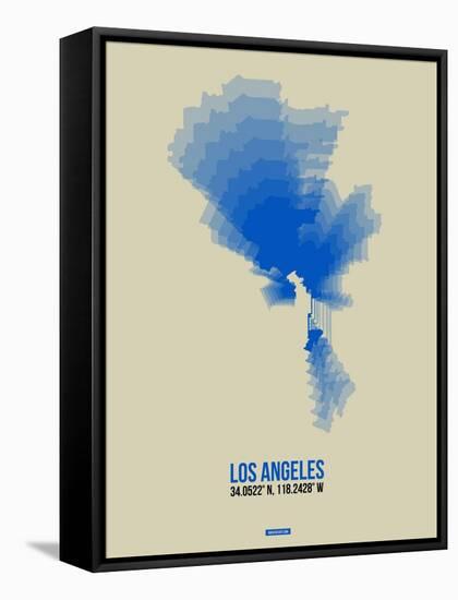 Los Angeles Radiant Map 2-NaxArt-Framed Stretched Canvas