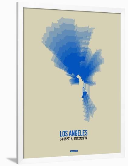 Los Angeles Radiant Map 2-NaxArt-Framed Art Print