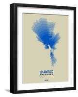 Los Angeles Radiant Map 2-NaxArt-Framed Art Print