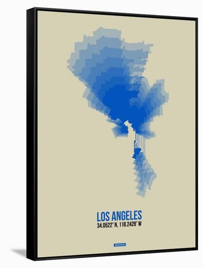 Los Angeles Radiant Map 2-NaxArt-Framed Stretched Canvas