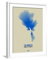 Los Angeles Radiant Map 2-NaxArt-Framed Art Print