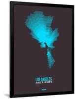 Los Angeles Radiant Map 3-NaxArt-Framed Art Print