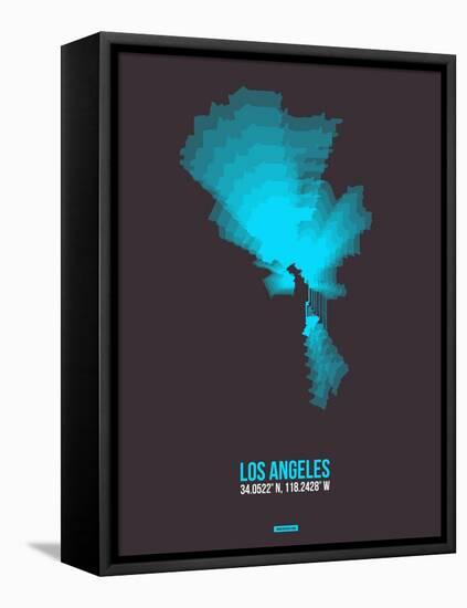 Los Angeles Radiant Map 3-NaxArt-Framed Stretched Canvas