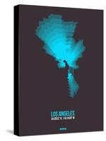 Los Angeles Radiant Map 3-NaxArt-Stretched Canvas