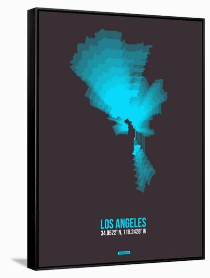 Los Angeles Radiant Map 3-NaxArt-Framed Stretched Canvas