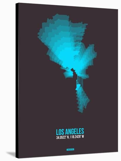 Los Angeles Radiant Map 3-NaxArt-Stretched Canvas