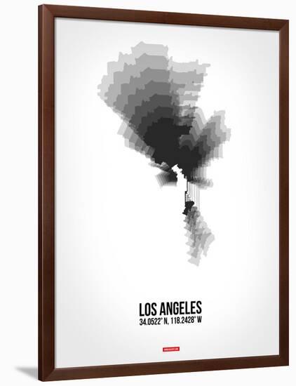 Los Angeles Radiant Map 8-NaxArt-Framed Art Print