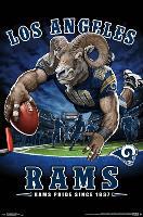 LOS ANGELES RAMS - END ZONE 17-null-Lamina Framed Poster