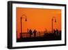 Los Angeles, Santa Monica, Santa Monica Pier at Sunset-David Wall-Framed Photographic Print