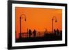 Los Angeles, Santa Monica, Santa Monica Pier at Sunset-David Wall-Framed Photographic Print