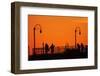 Los Angeles, Santa Monica, Santa Monica Pier at Sunset-David Wall-Framed Photographic Print