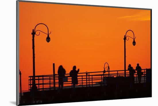 Los Angeles, Santa Monica, Santa Monica Pier at Sunset-David Wall-Mounted Photographic Print