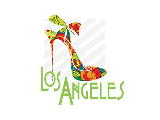 'Los Angeles Shoe' Premium Giclee Print - Elle Stewart | AllPosters.com