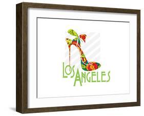 Los Angeles Shoe-Elle Stewart-Framed Art Print