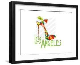 Los Angeles Shoe-Elle Stewart-Framed Art Print