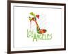 Los Angeles Shoe-Elle Stewart-Framed Art Print