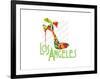 Los Angeles Shoe-Elle Stewart-Framed Art Print