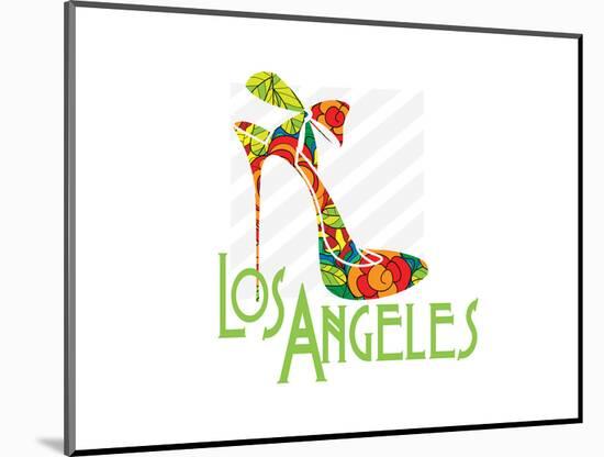 Los Angeles Shoe-Elle Stewart-Mounted Art Print