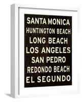 Los Angeles Sign II-null-Framed Art Print