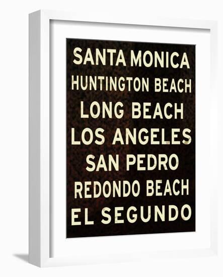 Los Angeles Sign II-null-Framed Art Print