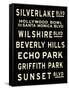 Los Angeles Sign-null-Framed Stretched Canvas