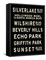 Los Angeles Sign-null-Framed Stretched Canvas