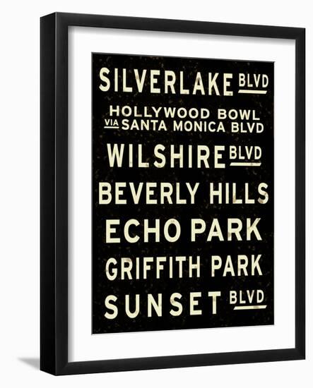 Los Angeles Sign-null-Framed Art Print