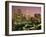 Los Angeles Skyline and Freeways, Illuminated at Night, California, USA-Howell Michael-Framed Photographic Print