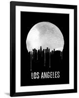 Los Angeles Skyline Black-null-Framed Art Print