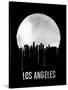 Los Angeles Skyline Black-null-Stretched Canvas