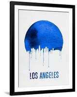 Los Angeles Skyline Blue-null-Framed Art Print