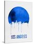 Los Angeles Skyline Blue-null-Stretched Canvas