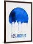 Los Angeles Skyline Blue-null-Framed Art Print