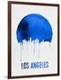 Los Angeles Skyline Blue-null-Framed Art Print