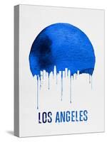 Los Angeles Skyline Blue-null-Stretched Canvas