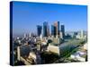 Los Angeles Skyline from City Hall, California-null-Stretched Canvas