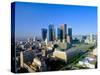 Los Angeles Skyline from City Hall, California-null-Stretched Canvas