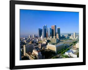 Los Angeles Skyline from City Hall, California-null-Framed Photographic Print