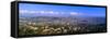 Los Angeles Skyline from Mulholland, California-null-Framed Stretched Canvas