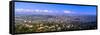 Los Angeles Skyline from Mulholland, California-null-Framed Stretched Canvas