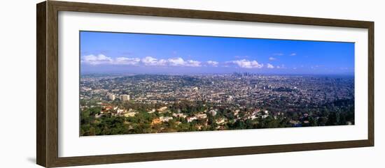 Los Angeles Skyline from Mulholland, California-null-Framed Photographic Print