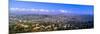 Los Angeles Skyline from Mulholland, California-null-Mounted Photographic Print